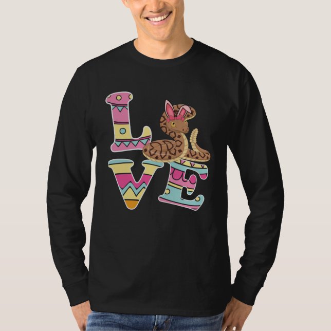 Camiseta Love Bunny Ball Python Eggs Hunting Happy Easter D (Frente)