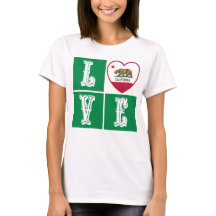 Love California State Flag Hearde Pride