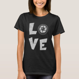Camiseta Love Camera Lover Fotojornalista