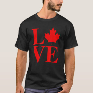Camiseta Love Canada Maple Leaf 2022 Vintage Canada Day