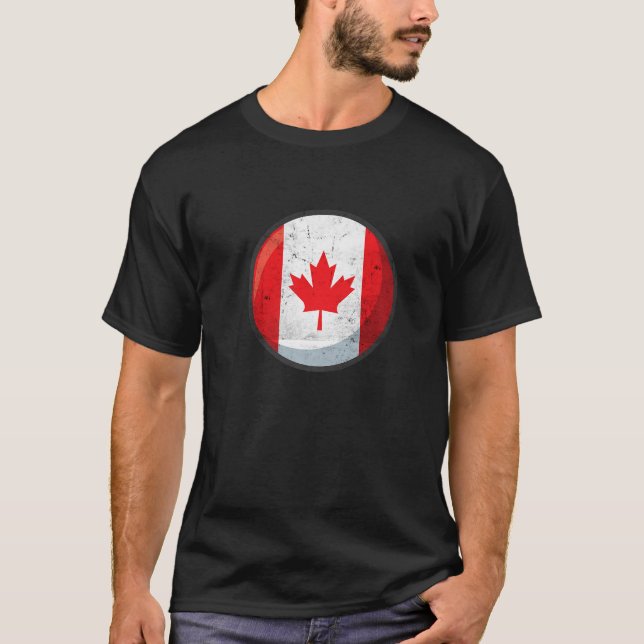 Camiseta Love Canada Maple Leaf Flag Country Canada Day Can (Frente)