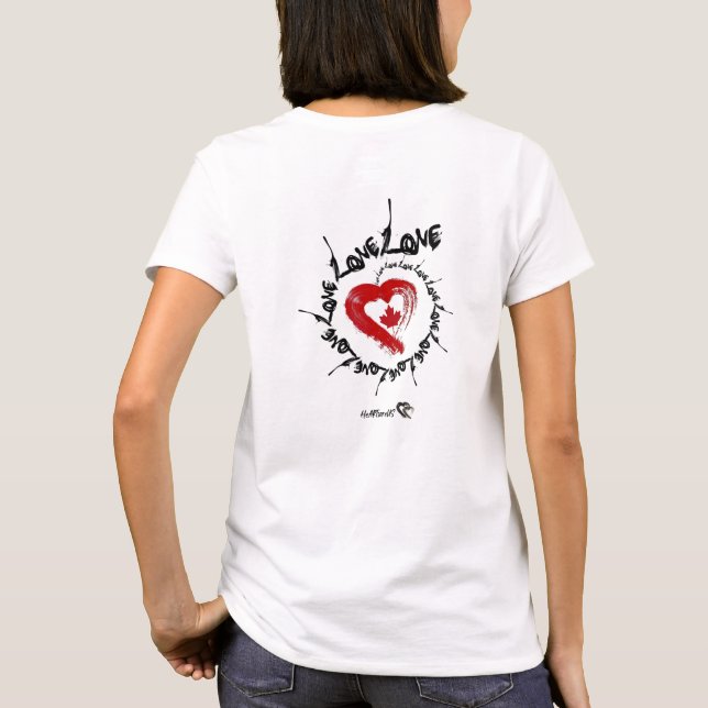 Camiseta Love Canada T-Shirt (Verso)