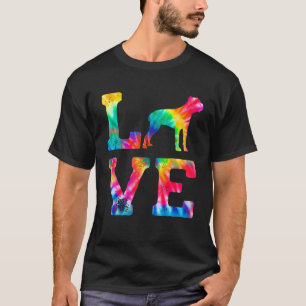 Camiseta Love Cane Corso Tie Tie Dog Mãe Pai