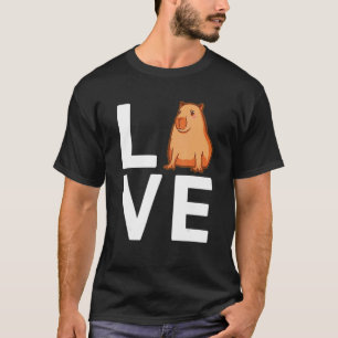 Camiseta Love Capybara Capibara rodante Capy