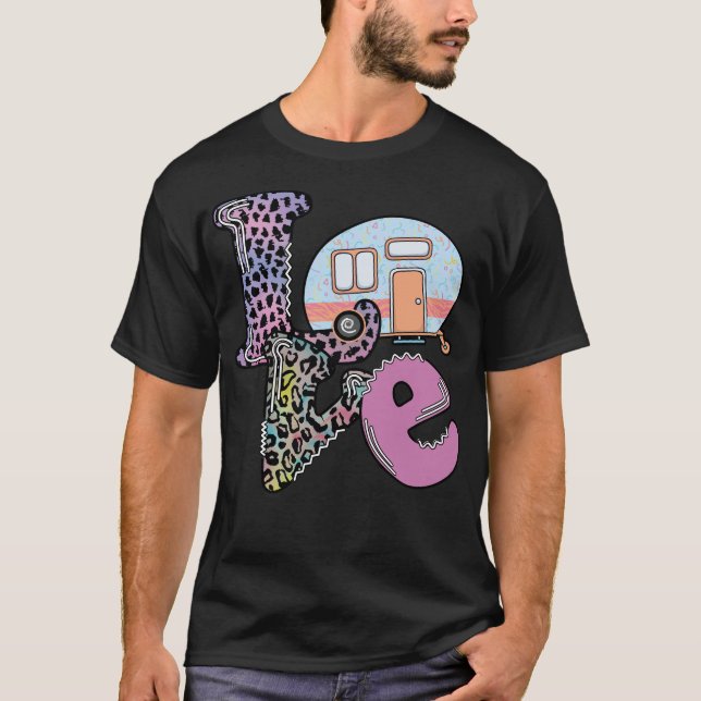 Camiseta Love Caravan Camping T Shirt (Frente)