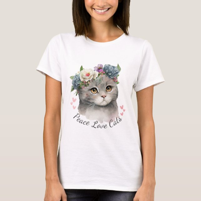 Camiseta Love Cat Girl (Frente)