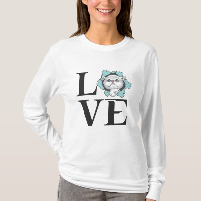 Camiseta Love Cats (Frente)