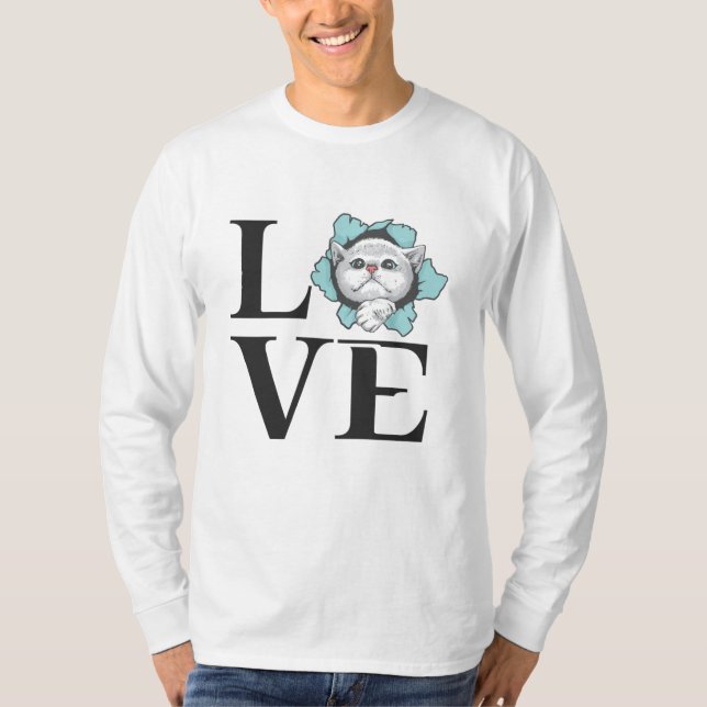 Camiseta Love Cats (Frente)