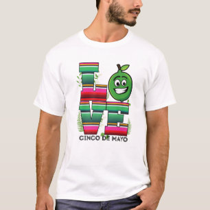 Camiseta Love Cinco De Mayo Mexicano Poncho Blanket