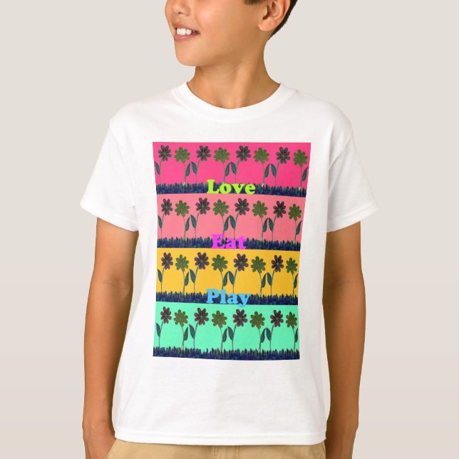 Camiseta Love Comer Play Art Impressão (Frente)