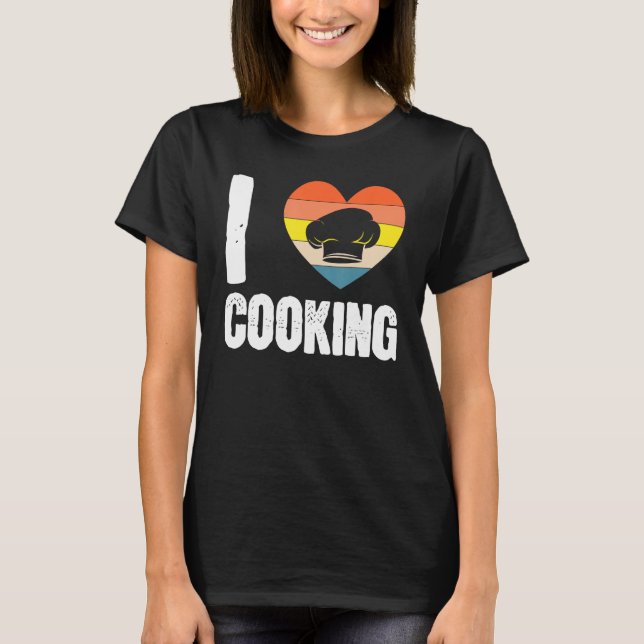 Camiseta Love Cooking Expert Chef Cook  Culinary Graphic (Frente)