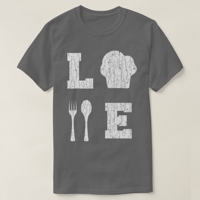Camiseta Love Cooking Funny Cook Chef GraphicT-Shirt (Frente do Design)