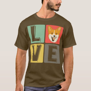 Camiseta Love Corgi Dog Breed Pet Puppy Welsh Lovers1096