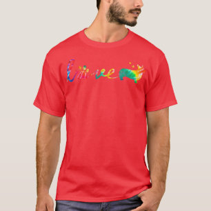 Camiseta Love Corgi Tie Dye Paw Mãe Pai