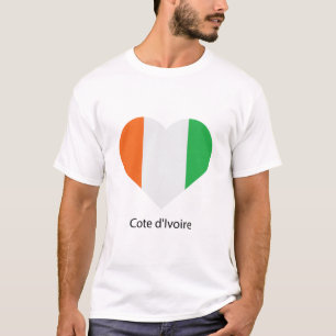 Camiseta Love Cote d'lvoire Flag