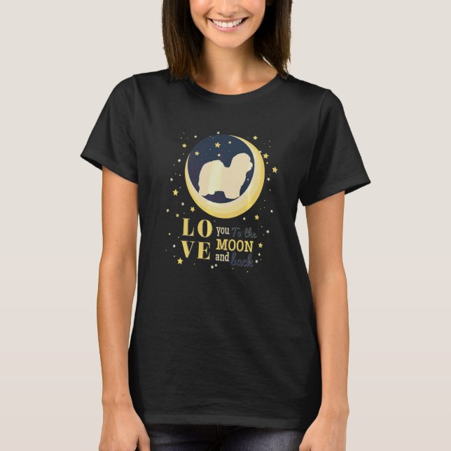 Camiseta Love Coton De Tulear Dog To Moon (Frente)