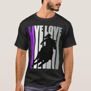 Camiseta Love Cowgirl Girls Rodeo Barrel Racer