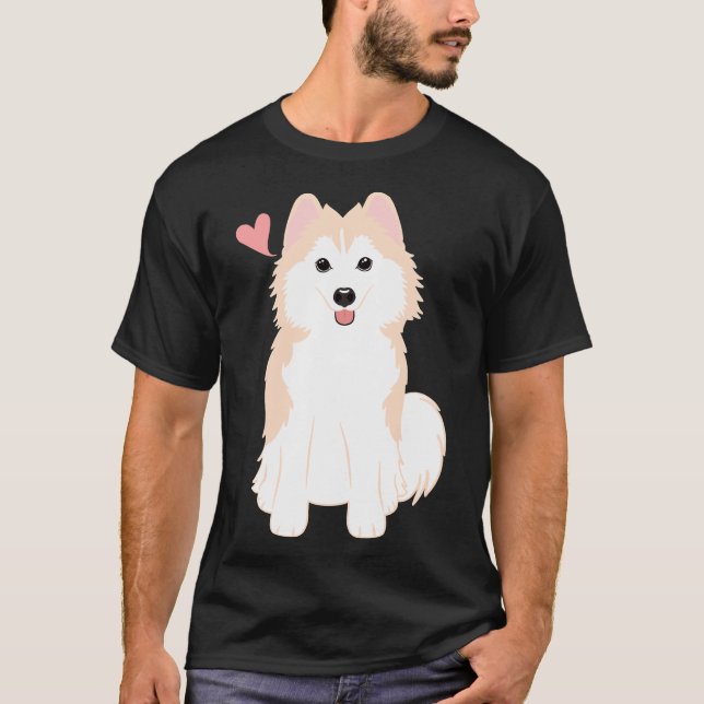 Camiseta Love Cream Pomsky Rouco da Pomerânia (Frente)
