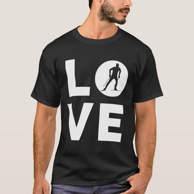 Camiseta Love Cross-country Skiing (Frente)