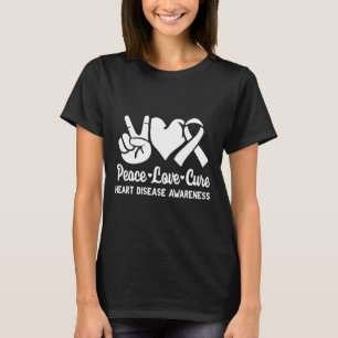Camiseta Love Cure Go Red American Heart Disease Awarness