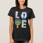 Camiseta Love Cute Hanukkah Chanukah Menorah Pajama Matchin<br><div class="desc">Amor Cute Hanukkah Chanukah Menorah Pajama Matando Família 1</div>