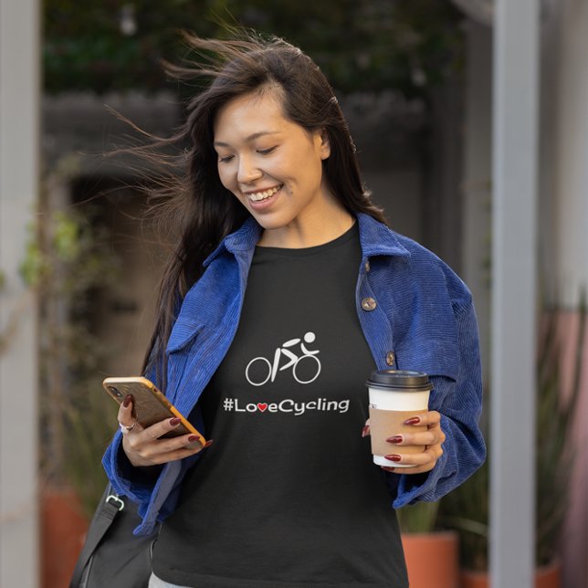 Camiseta Love Cycling, ciclista (Criador carregado)