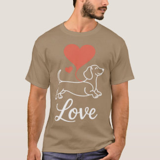 Camiseta Love Dachshund Wiener Dog Lover Petrainer Breeder 