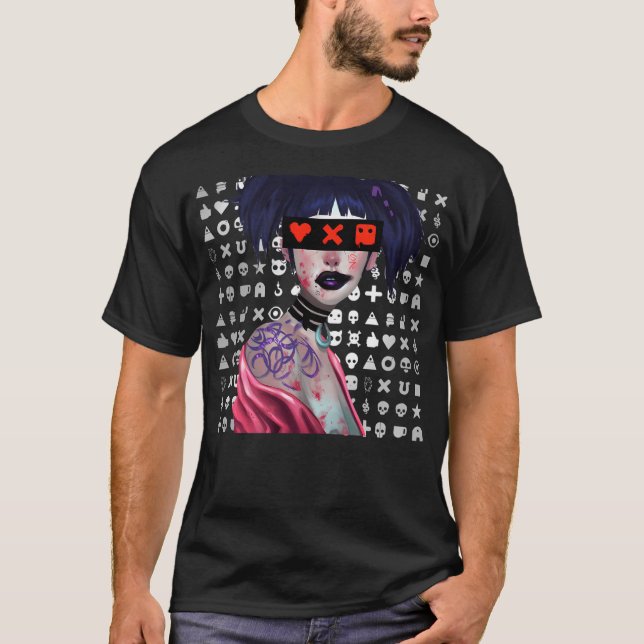 Camiseta Love Death Robots Girl Style (Frente)