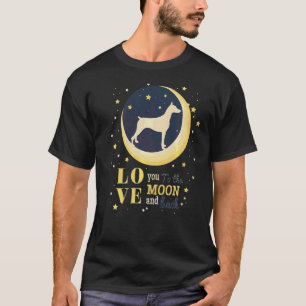 Camiseta Love Dobermann Dog To The Moon