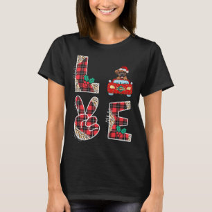 Camiseta Love Dog Boxer Riding Red Car Sweet Fo