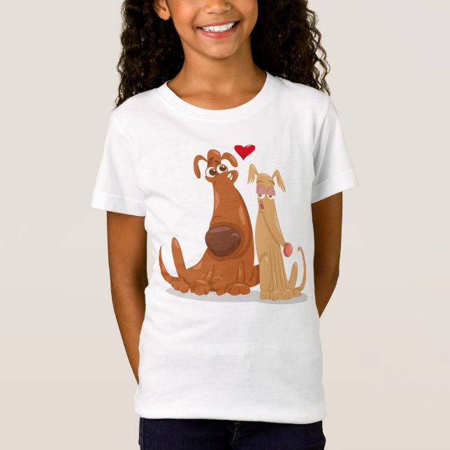 Camiseta Love Dogs Shirt for Girl (Frente)
