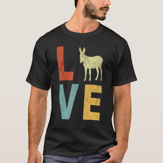 Camiseta Love Donkey Coote Retro (Frente)