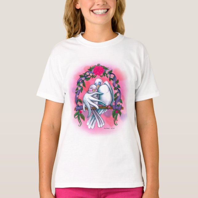 Camiseta Love Doves White (Frente)