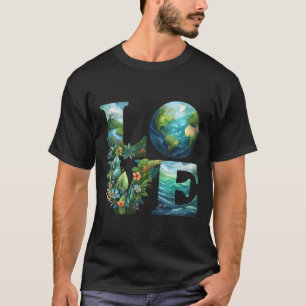 Camiseta Love Earth Day Planet Nature 2025 Environmental Ec