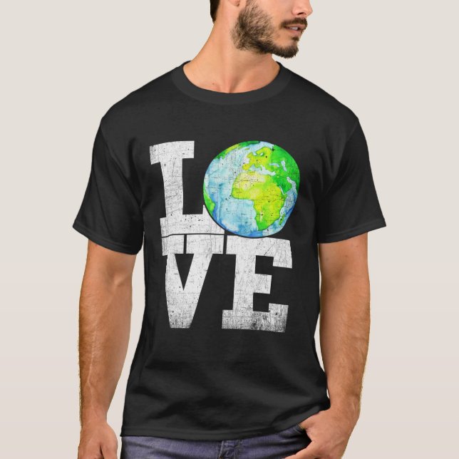 Camiseta LOVE Earth Earth Day 50th Anniversary 2020 Climate (Frente)
