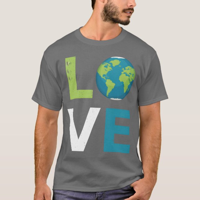 Camiseta Love Earth World Love and Save friend (Frente)