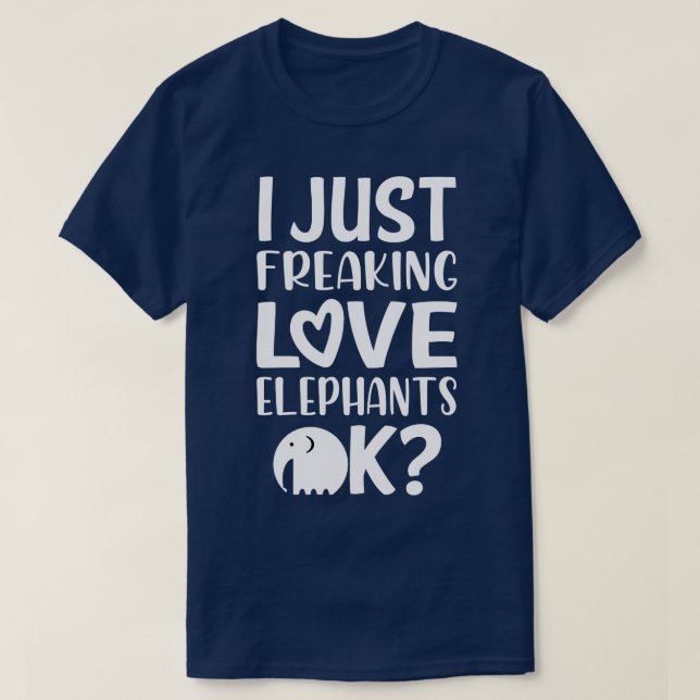 Camiseta Love Elephants (Frente do Design)