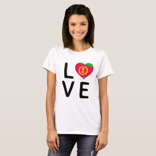 Camiseta Love - Eritreia Flag