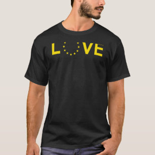 Camiseta Love Europe Flag Union Jack Eu Flag Anti Brexit Pa