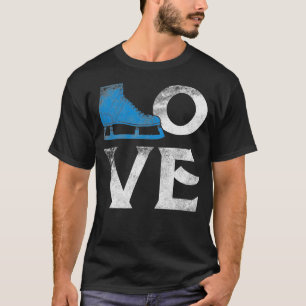 Camiseta Love Figura Ice Skating Sport Skate Lover Rink