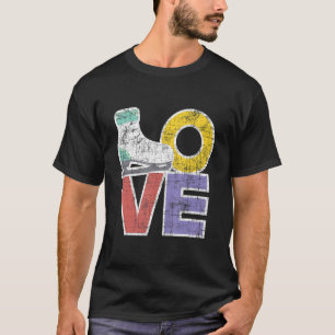 Camiseta Love Figure Ice Skating Skates Dancer
