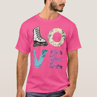 Camiseta Love Figure Skating For Ice Skating Girls