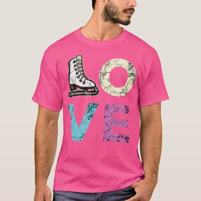 Camiseta Love Figure Skating For Ice Skating Girls (Frente)
