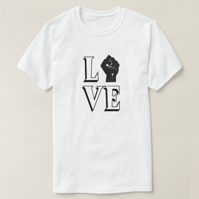 Camiseta LOVE Fist T-Shirt (Frente do Design)