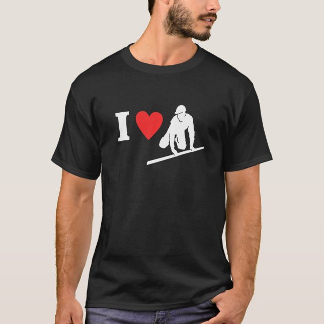 Camiseta Love Floor Concrete Builder Artesão Amor (Frente)
