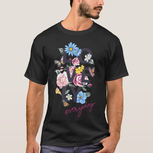 Camiseta Love Flower Everyday funny (Frente)