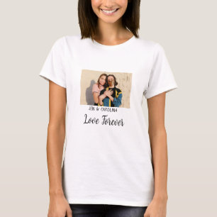 Camiseta Love Forever LGbtq casal orgulho adicionar nome de