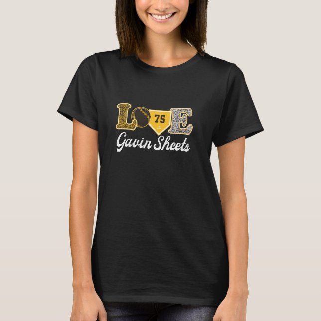 Camiseta Love Gavin Sheets San Diego Baseball MLBPA (Frente)