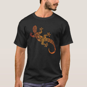 Camiseta Love Geckos Tribal Lizard Chameleon Gecko Tattoo