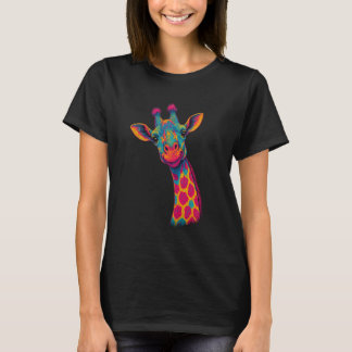Camiseta Love Giraffe Women Wildlife Giraffe Lovers Tee for